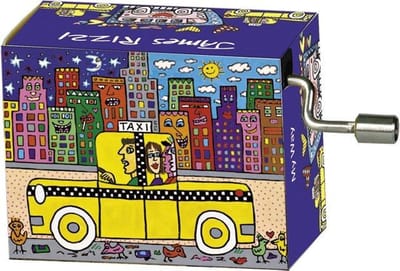 Muziekdoosje kunstenaars Rizzi If you taka a taxi, melodie My Way