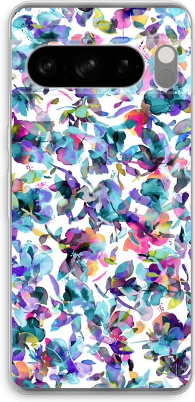 Case Company® - Hoesje geschikt voor Google Pixel 8 Pro hoesje - Hibiscus Flowers - Soft Cover Telefoonhoesje - Bescherming aan alle Kanten en Schermrand