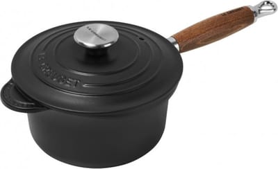 Le Creuset Steelpan met deksel - Tradition - Mat Zwart - ø 18 cm / 1.8 liter