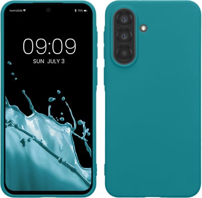 kwmobile telefoonhoesje geschikt voor Samsung Galaxy A37 5G - Hoesje voor smartphone - Back cover in mat petrol