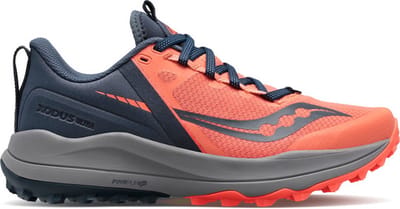 Saucony Xodus Ultra Dames - Sportschoenen - Hardlopen - Trail - grijs/roze