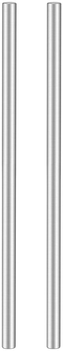 Dailygoods- Ronde Staaf - 304 Roestvrij Staal - Glad Oppervlak - Kneedbaar - Voor Doe-Het-Zelf - 4 mm x 150 mm - 2 Stuks