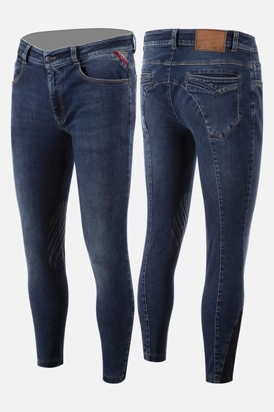 Animo Mahican Jeans Knie Grip Heren Rijbroek XXS Navy