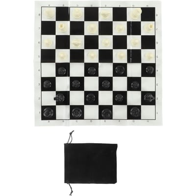 Internationale Plastic Schaken Set Met 25CM Plastic Film Schaakbord PS Internationaal Schaken voor Volwassenen white
