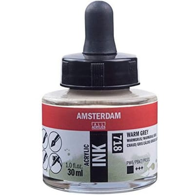 Amsterdam Acrylic Ink Fles 30 ml Warmgrijs 718
