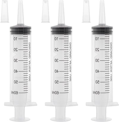 Grote Steriele Spuiten 50ml - Ideaal voor Diergeneeskunde, Laboratoria, Metingen en Dosering