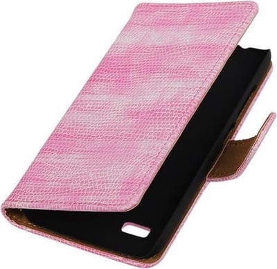 Roze Mini Slang Booktype Huawei Y560 / Y5 Wallet Cover Hoesje