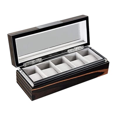 horloge box exclusief makassar voor 5 horloges