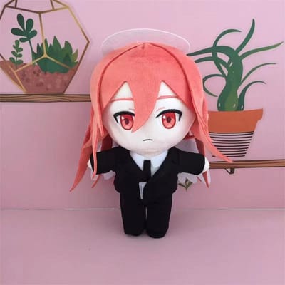 Anime Chainsaw Man Ange Démon Peluche Poupée Jouet 20cm Mignon Doux Oreiller Rempli Cadeau d'Anniversaire Cosplay 20cm black