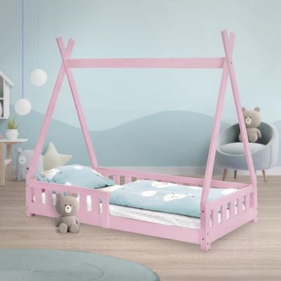 Zylo® Grondbed - Huisbed - Bed - Natuurlijk - 148cm x 76cm x 141cm