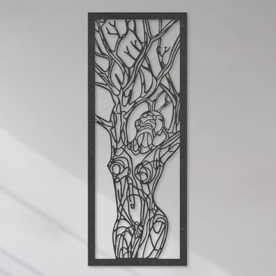 Wanddecoratie | Vrouw van takken - XL (31x80cm)