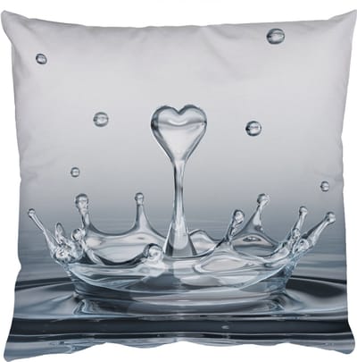 Sierkussens - Kussentjes Woonkamer - 50x50 cm - Abstract - Modern - Water - Hart