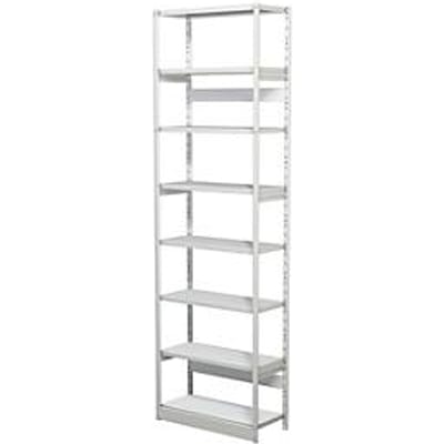 Complete stelling PROGRESS 500 T, basissectie, zonder achterwand, H 2600 x B 750 x D 340 mm