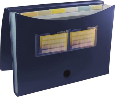 1x EXXO-HFP #40627 - A4 Vakkenmap - 6 Tabs & 7 Vakken - Blauw