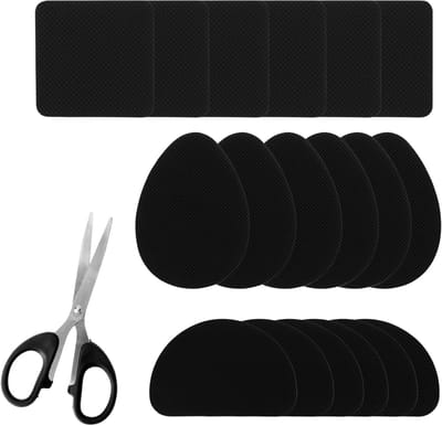Complete Reparatieset voor Schoenzolen - 18-delige Rubber Solen, Niet-Slip Pads en Lijm voor Duurzame Bescherming en Comfort
