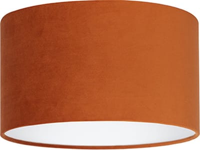 Uniqq Lampenkap velour oranje Ø 35 cm - 20 cm hoog