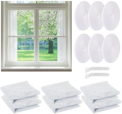Insectenwerend Vliegengaas - Hoogwaardig Polyester - 130 x 150 cm - 6 Stuks