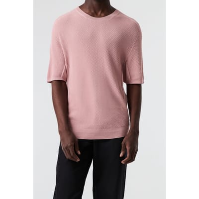 AlphaTauri Fosos V4.y9.01 Flat-knit-shirt Misty Pink Size: S | Sweaters Outlet | Heren | Roze