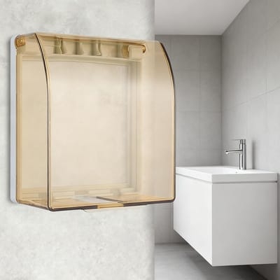 Waterdichte Stekkerdoos voor Badkamer, Transparante Voeding met Bescherming tegen Vocht en Stof, Ideaal voor Binnengebruik