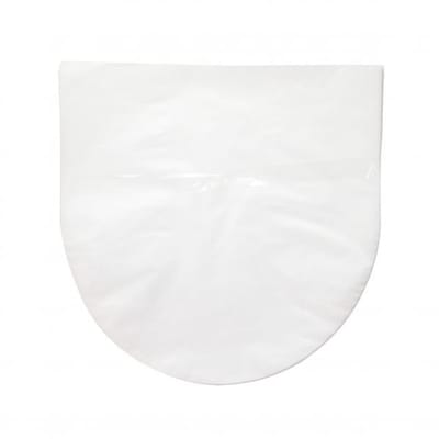 Binnenhoezen voor 12 inch Langspeelplaten 30,6x30,5cm halfrond 90 micron (100 stuks) | LP hoezen binnenhoes