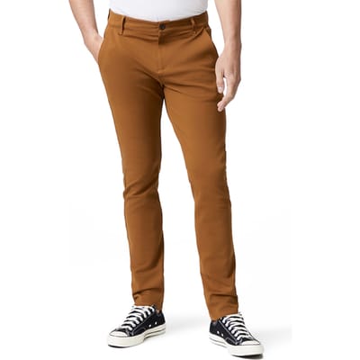 PAIGE Stafford Trouser Amber Honey Size: W28 | Tailored Pants Outlet | Heren | Bruin