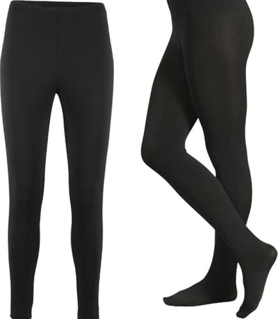 Apollo Soft Winter gevoerde zwarte thermo panty - Zwart