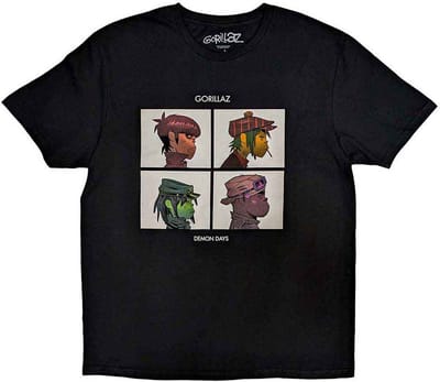 Gorillaz - Demon Days Kinder Tshirt - Kids tm 2 jaar - Zwart