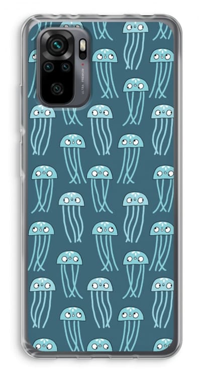 Case Company® - Hoesje geschikt voor Xiaomi Redmi Note 10 Pro hoesje - Kwallie - Soft Cover Telefoonhoesje - Bescherming aan alle Kanten en Schermrand