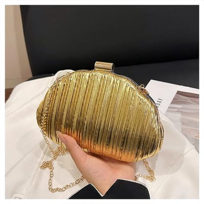 Zilveren Box Bag Dames Party Clutch Handgemaakt Koreaanse Designer Ketting Crossbody Portemonnee Luxe Cadeau brown