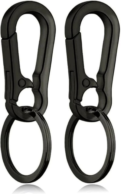 Sleutelhanger Gunmetal Karabijnhaak - Set van 2 stuks