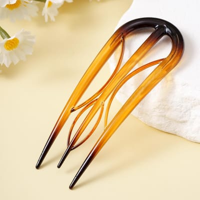 Vrouwelijke Geometrische Haarclip Hoofddeksel, Praktische U-vormige Haarspeld en Vork Kapsel Tool, Modieus Haaraccessoire, Dagelijks Styling Artefact.