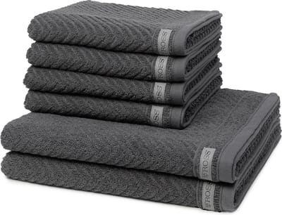 Ross Dames en Heren 4 X handdoek 2 X douchehanddoek - in set Smart