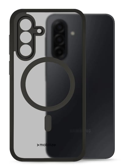 Mobilize Hoesje geschikt voor Samsung Galaxy A17 MagSafe Telefoonhoesje Hardcase | Mobilize Hybrid Backcover Shockproof | Geschikt voor MagSafe | Geschikt voor Draadloos Opladen met Magnetische Ring | Geschikt voor MagSafe Case - Blauw