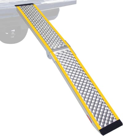 Opvouwbare Laadhelling - Aluminium Oprit - Voertuigen Laden - Antislip Oppervlak - 200 kg Capaciteit - Geel