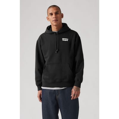 Levi's Relaxed Graphic Hoodie Sky High Phantom Taglia: M | Felpe con cappuccio Outlet | Uomo | Nero