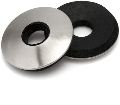 EPDM Afdichtringen - Neopreen Ringen - Waterdicht Afdichten - Roestvrij Staal EPDM - M4.8 x 14 mm - Zwart