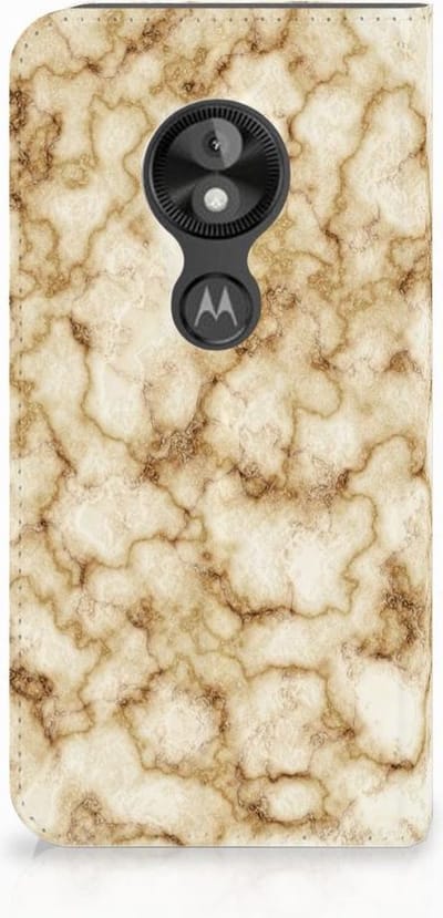 Motorola Moto E5 Play Standcase Marmer Goud