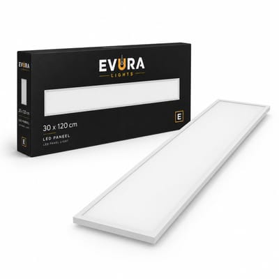 Evura Goods UGR LED Paneel - 30 x 120 cm - 4000K - 36W - Wit
