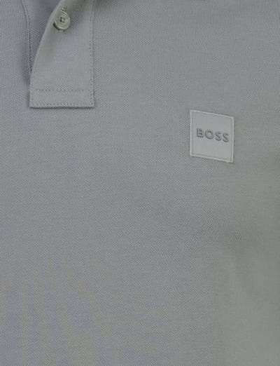 Zilverkleurig poloshirt BOSS Orange Passenger korte mouw