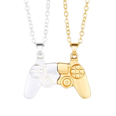 Bixorp Friends BFF Ketting voor 2 met Controller Goud/Zilver - Vriendschaps Cadeau
