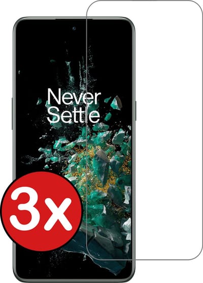 Screenprotector - 3 Stuks - Geschikt voor OnePlus 10T - Extra Sterk - Beschermglas - Gehard Glas - Tempered Glass - Screen Protector