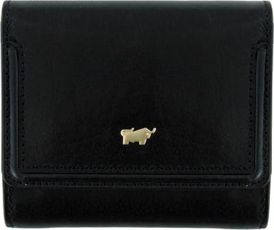 Braun Büffel Leren Portemonnee Venice Wallet 4CS Black Zwart