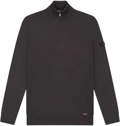 Malelions Knitted 1/4 Zip Sweater Heren - Maat S