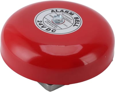 Brandalarm Bel - Alarm Sirene Geluidssignaal - Veiligheid Verhoging - Waterbestendige Behuizing - 6 inch - Zwart