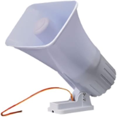 Alarm Sirene - Dubbele Toon - Beveiliging Huis - Hoge Decibel - 24 x 20 cm - Wit
