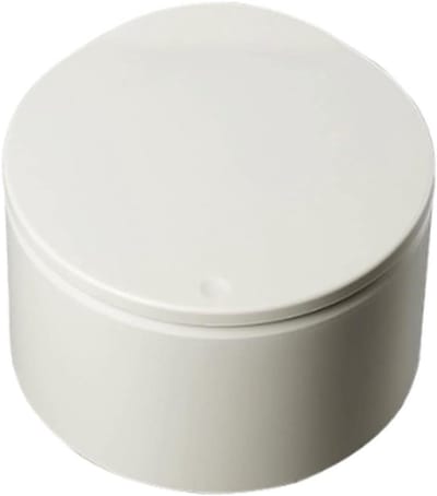 Mini Prullenbak - Tafelbakje Vuilnis - Bureau Opruimen - Met Deksel - 1.3 Gallon - Beige
