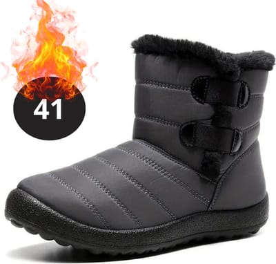 Bovista Snowboots - Sneeuwschoenen - Sneeuwboots - Dames - Wintersport - Ski - Skischoenen - Grijs - 41 - Bandje