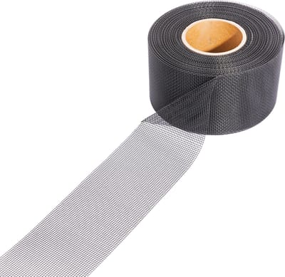 VentiStrip Volieregaas - 30 m x 10 cm - Muizengaas rvs - Rattengaas - Weringsgaas - Stootvoegrooster Gaas