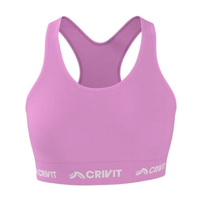 CRIVIT Dames sport-bh, seamless (Roze, XS (32/34))