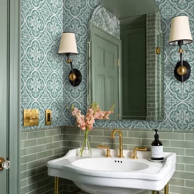 Dailygoody - Marokkaanse Tegel Stickers - Zelfklevend voor Badkamer